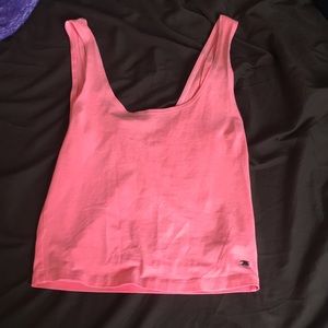 Hot pink crop tank
